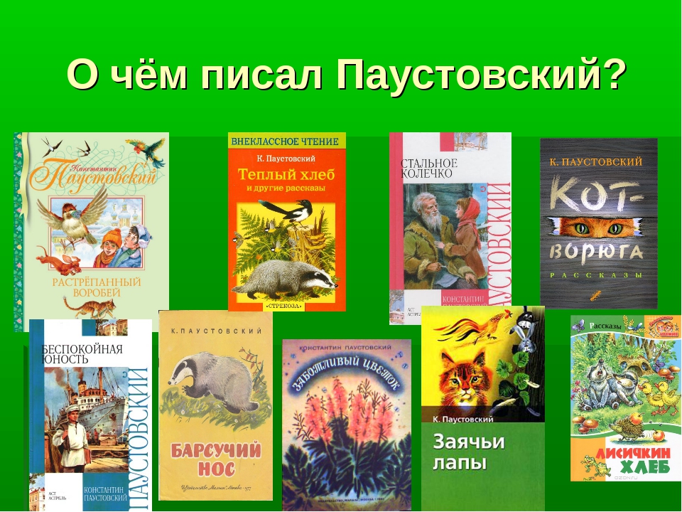 Паустовский книги